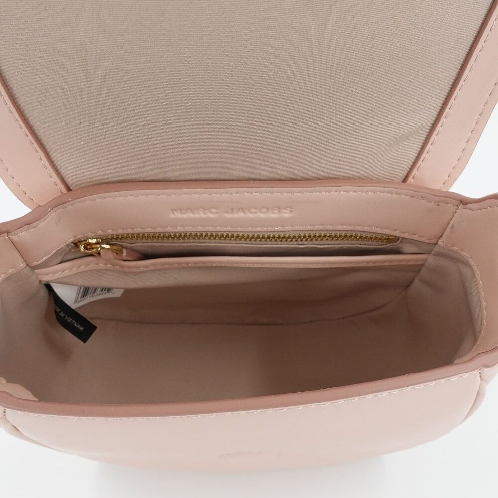 Marc Jacobs Women's The Messenger Saddle Bag Small In Leather Rose Pink OS - Picture 8 of 13